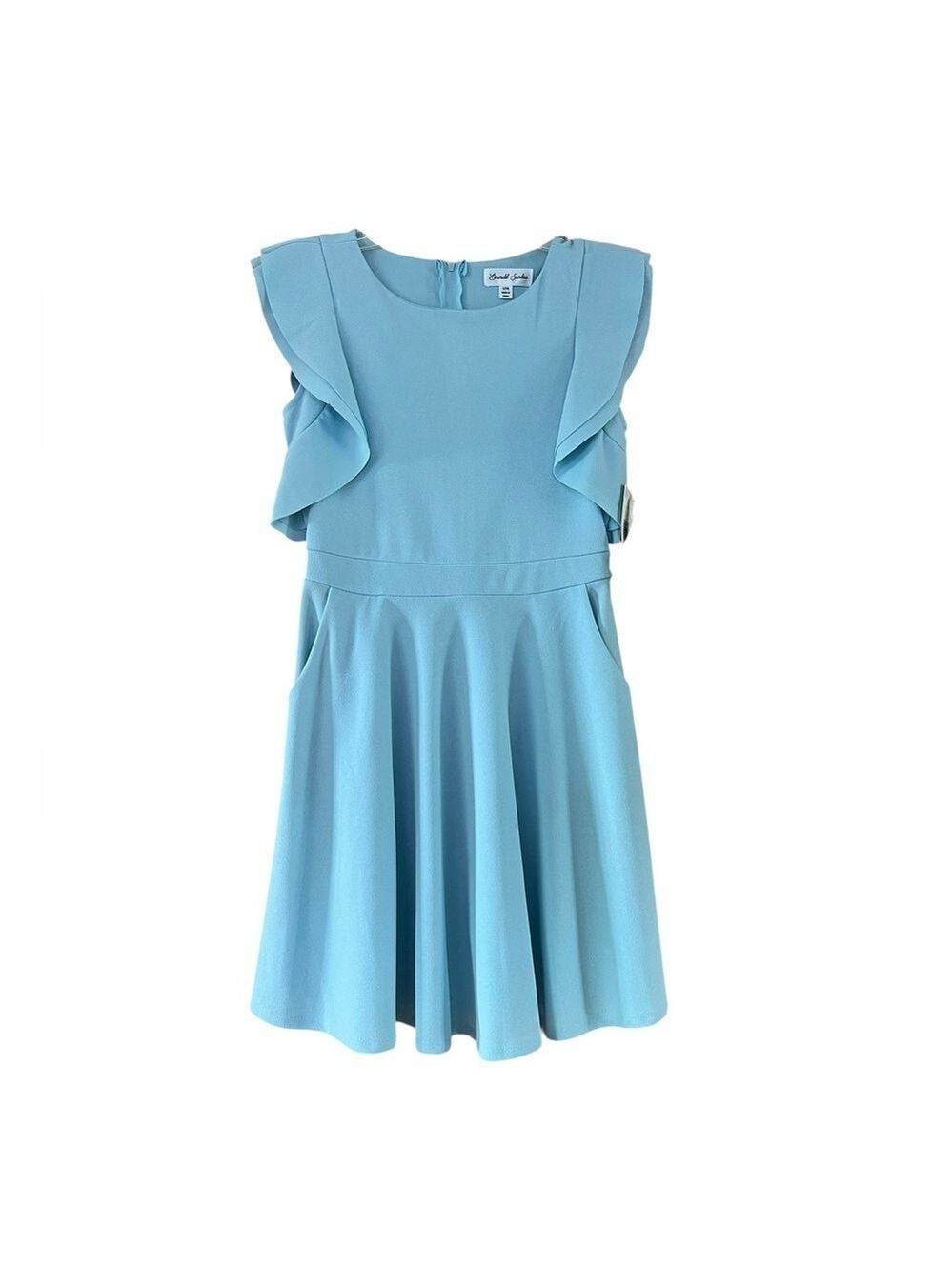 Emerald Sundae Light Blue Ruffle Dress Kids